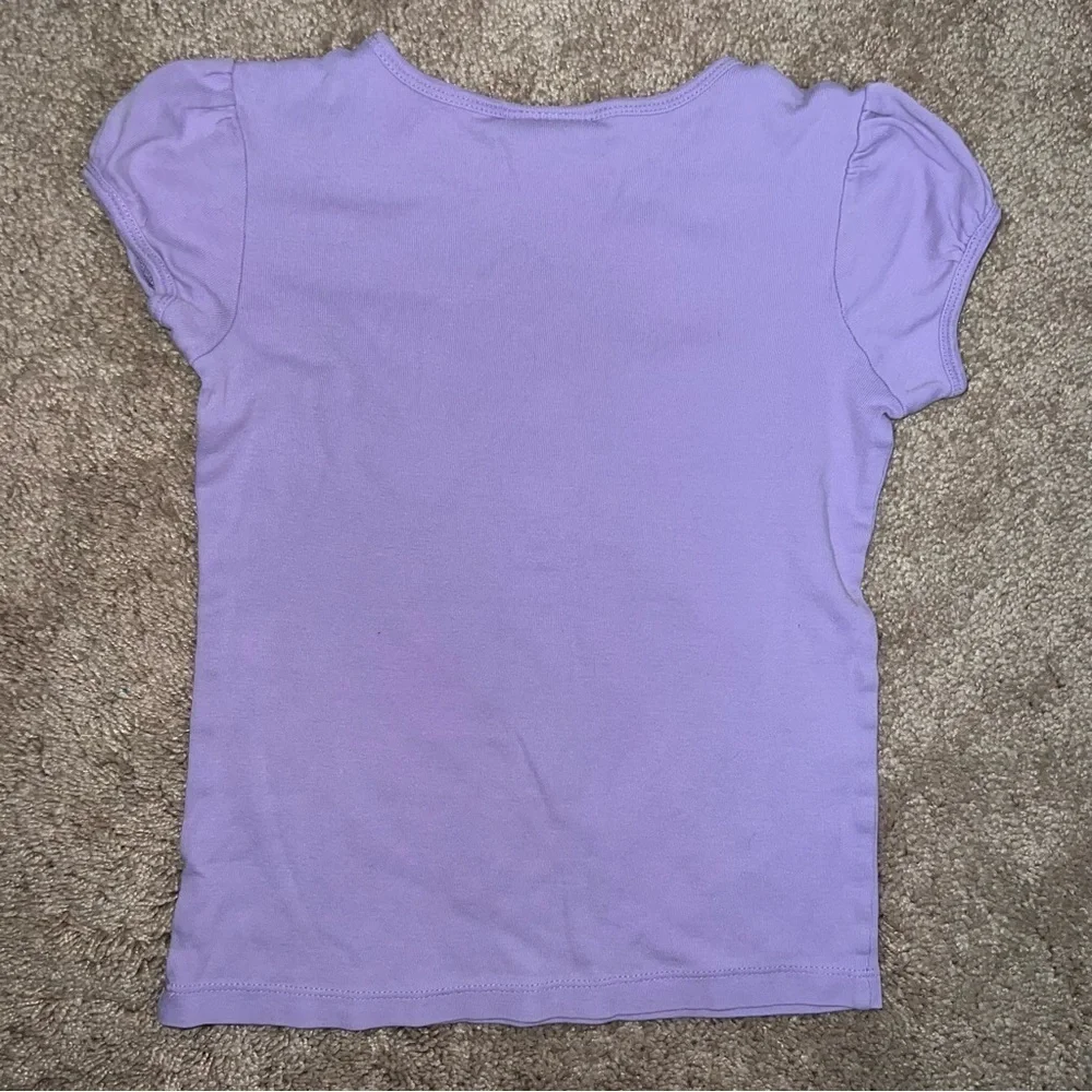 Sanrio Hello Kitty Purple Peace Sign Cake Apples T-shirt Girls Size 6X